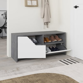 Hanah Home Zapatero Nexus Gris y Blanco